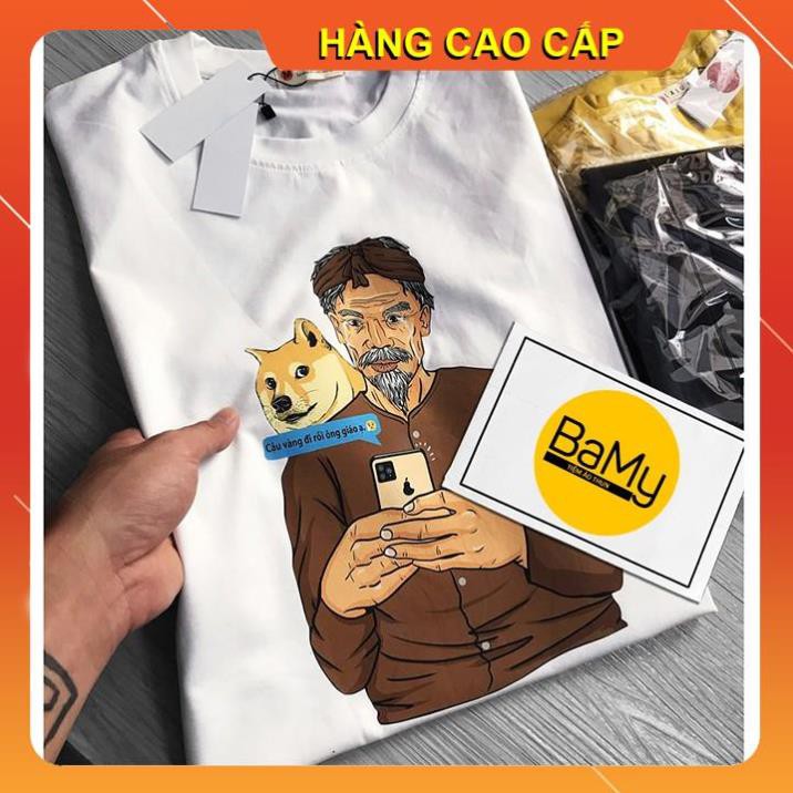 [𝐅𝐑𝐄𝐄 𝐒𝐇𝐈𝐏] Áo Thun Cao Cấp Cậu Vàng - Lão Hạc Funny (Chuẩn Hàng VNXK, Nam Nữ Mặc Đều Đẹp)