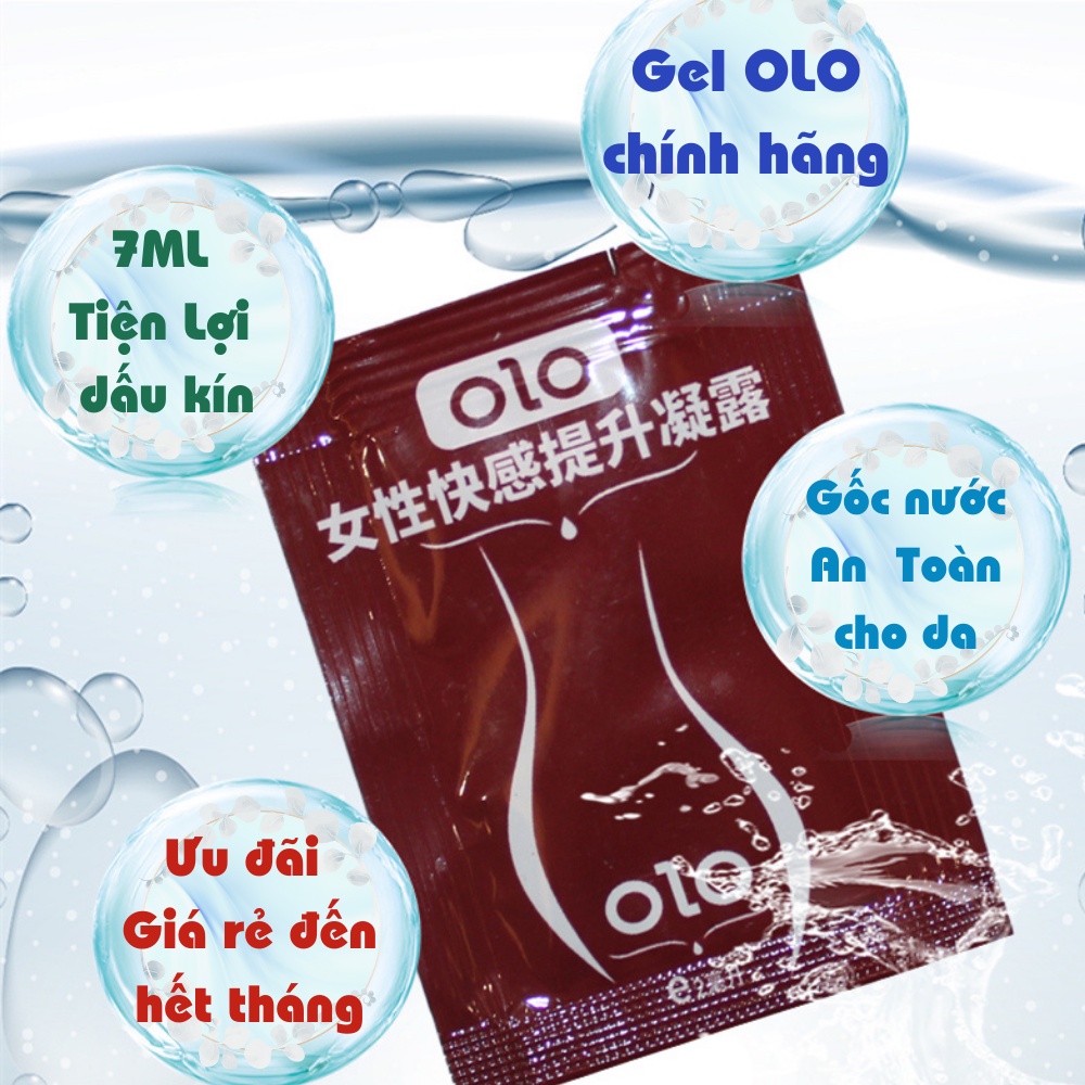 Gel bôi trơn OLO tăng khoái cảm 7ml gốc nước tiện lợi an toàn cho da SACUCO BT001