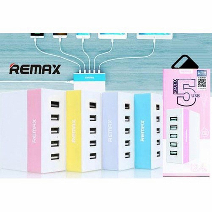 Bộ sạc 5 cổng USB Remax