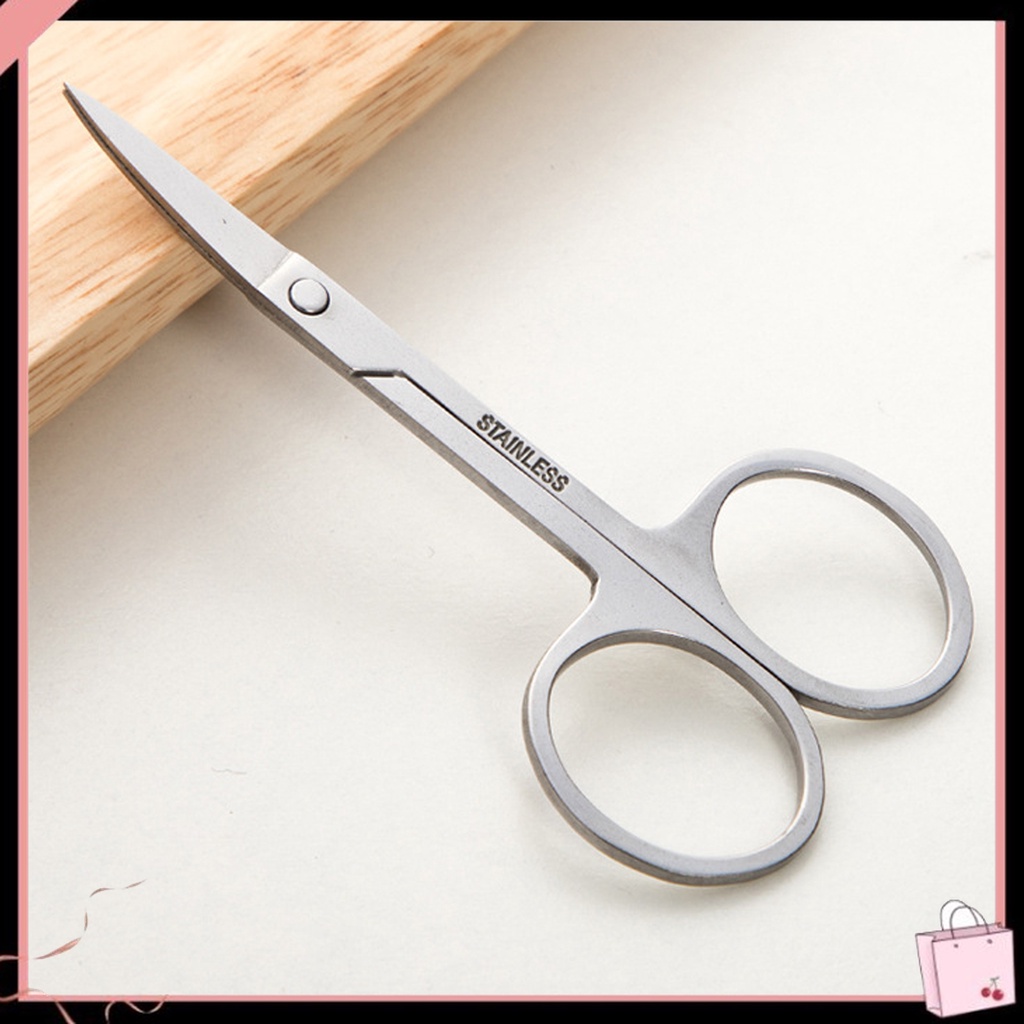 Kéo Tỉa Lông Mày / Lông Mũi / Lông Mi Bằng Thép Không Gỉ Chống Bụi Tiện Dụng
