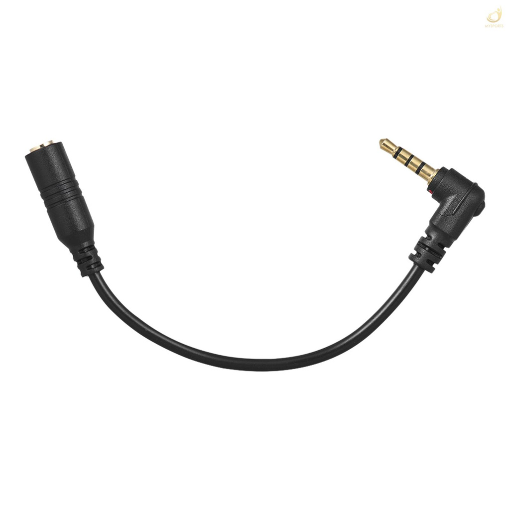 ANDOER Cáp Chuyển Đổi Âm Thanh Microphone Ey-S04 3.5mm 3 Cực Trs Sang 4pin Trrs Male 90 Độ Cho Ipad Smartphone