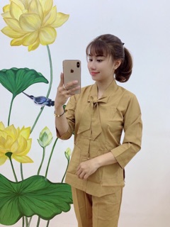 Bộ lam đi chùa, bộ phật tử cao cấp