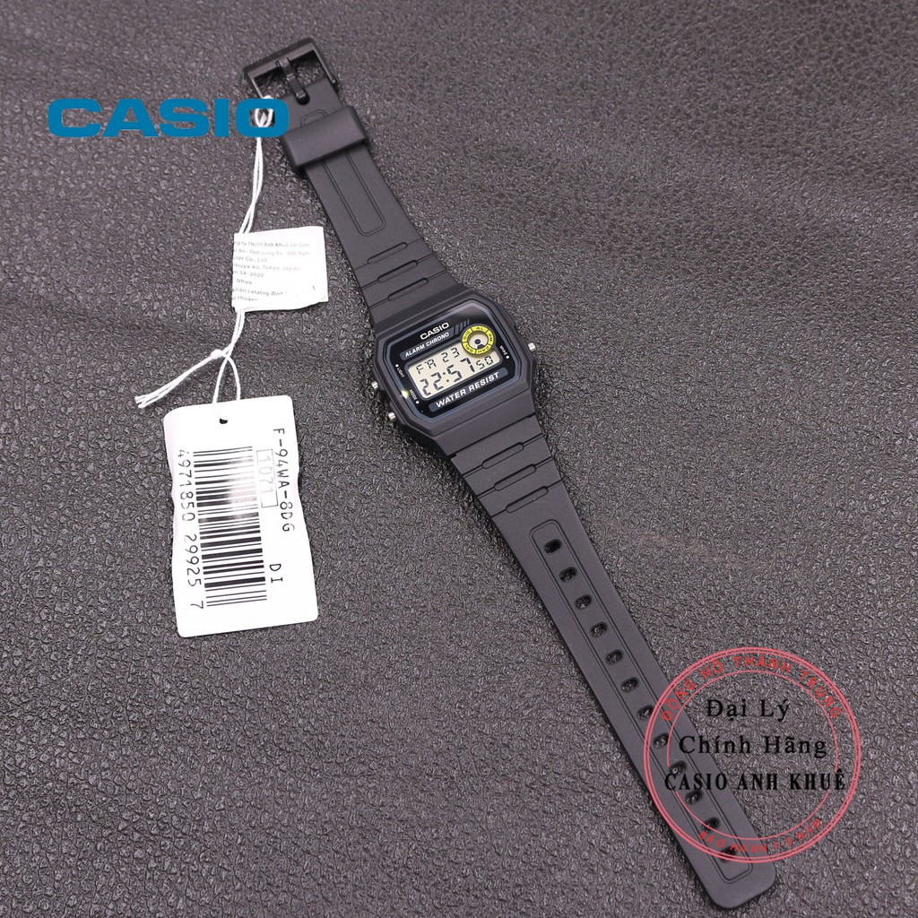 Đồng hồ nam Casio F-94WA-8DG dây nhựa