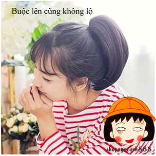 Set 2 Tóc Giả Kẹp 2 Phím Phồng Chân Tóc 2 Bên Thật 99% Ảnh Thật Feedback !