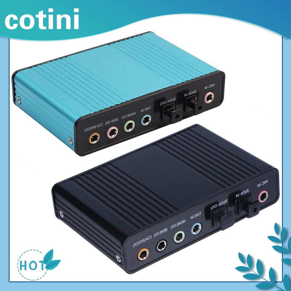 [COD]♦♦Thẻ âm thanh quang ngoài USB 6 kênh 5.1 cho máy tính xách tay