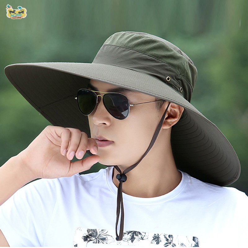 Mũ Tai Bèo Vành Rộng Chống Tia UV Thoáng Khí Thời Trang Mùa Hè Cho Nam Và Nữ