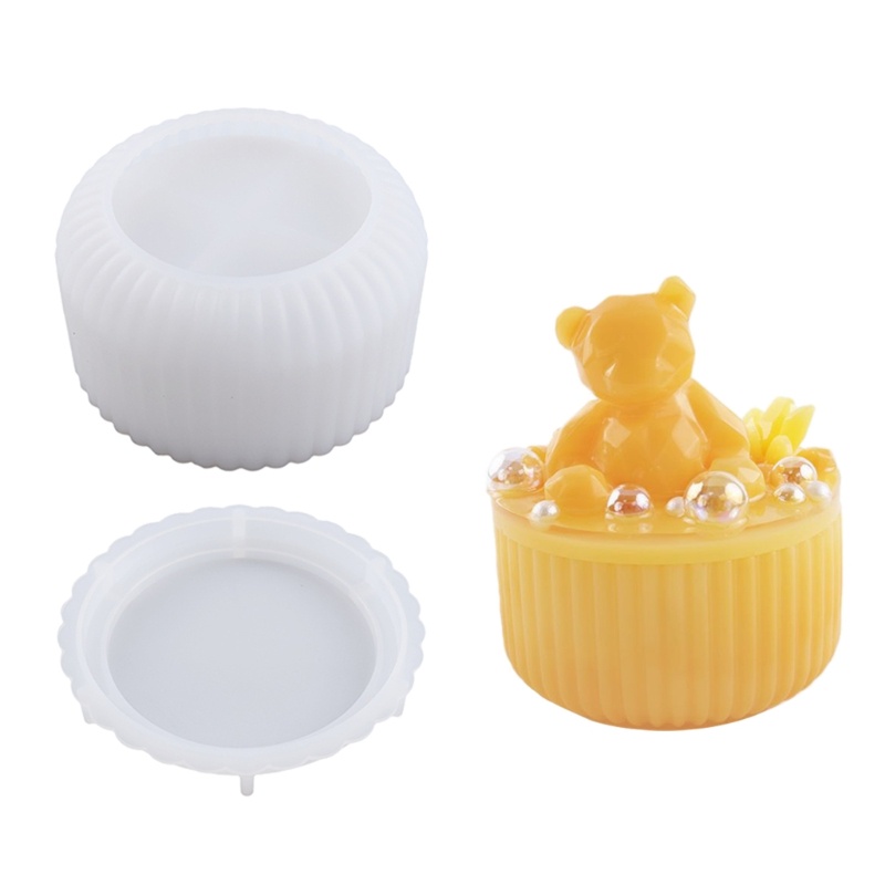 Khuôn Silicone Làm Hộp Trang Sức Có Nắp Đậy Tiện Dụng