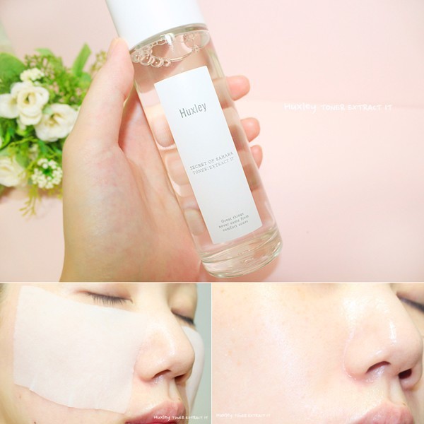 Bộ 3 SP Dưỡng Trắng, Phục Hồi Da Huxley (SRM Cleansing Gel 200ml + Toner Extract It 120ml + SR Brightly Ever After 30ml)