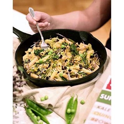Nui hình ống cải kale, diêm mạch, gạo nâu Orgran - Super Food Pasta Penne Kale Quinoa Brown Rice hộp 250g