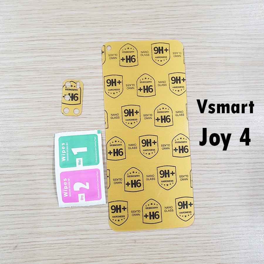 Bộ dán cường lực Nano camera và dán màn hình Vsmart Joy 4