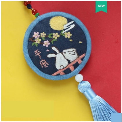 Kit nguyên kiệu tự làm túi thơm Thêu Tay Omamori trang trí ô tô đeo túi xách làm móc khóa Phong cách Bách hóa Na Na