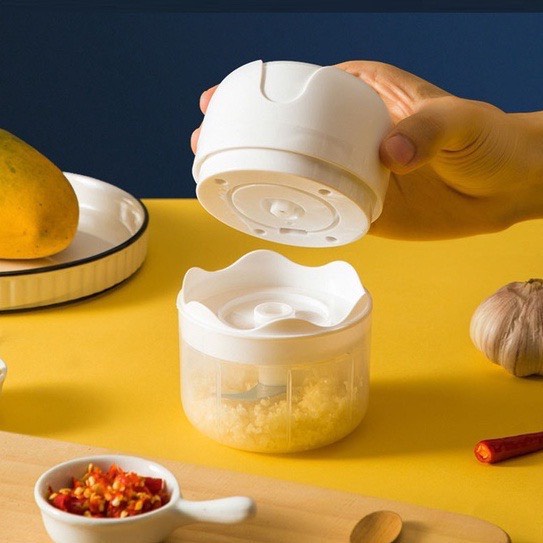 Máy xay mini cầm tay đa năng sạc pin cao cấp xay tỏi ớt, hành, rau củ quả dung tích 250ml nhỏ gọn