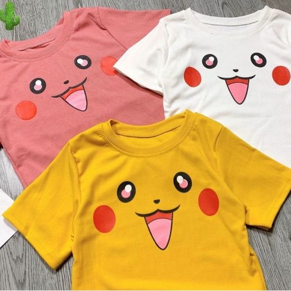 Áo thun croptop Pikachu xinh xắn