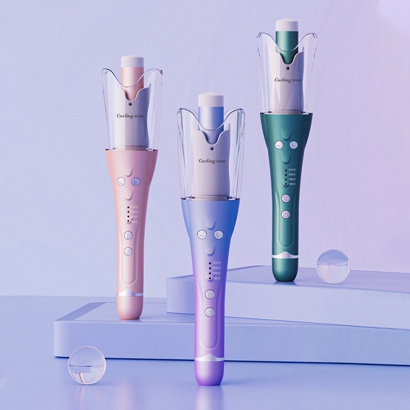 Máy uốn tóc xoăn xoay tự động 360 CURLING IRON, máy làm tóc uốn xoăn tự động - Hàng chính hãng bảo hành 1 năm