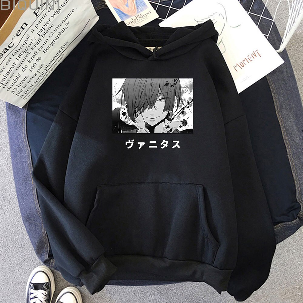 Áo Hoodie In Hình Truyện Tranh Vanitas No Carte Oversize Cổ Điển Thời Trang Harajuku Y2k Dành Cho Nam Và Nữ