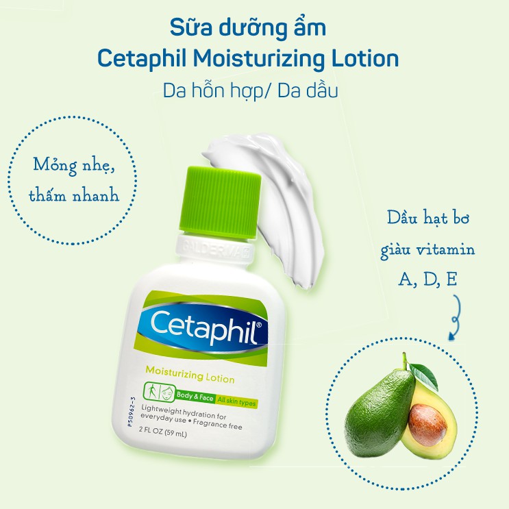 Sữa dưỡng ẩm CETAPHIL MOISTURIZING LOTION 59 ML-[COCOLUX]