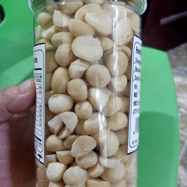 (TÚI 500GR )HẠT MACADAMIA VỠ ĐÔI