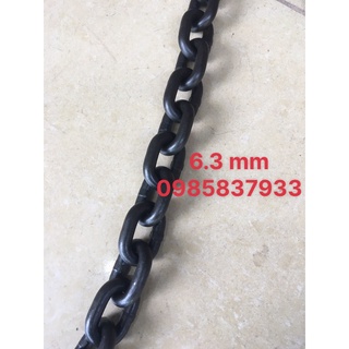 Xích chịu lực 6.3 mm tải 1 tấn dài 1 m tiêu chuẩn Nhật dùng móc buộc cẩu kéo an toàn hiệu quả