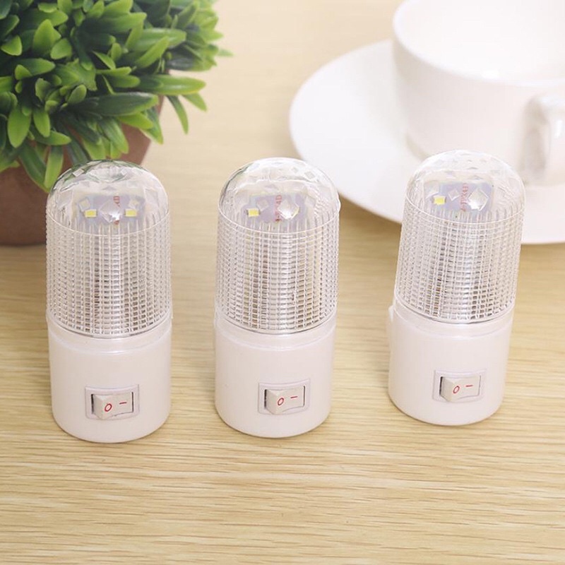 Đèn ngủ mini hình trụ 3W tiết kiệm điện có công tắc tiện lợi