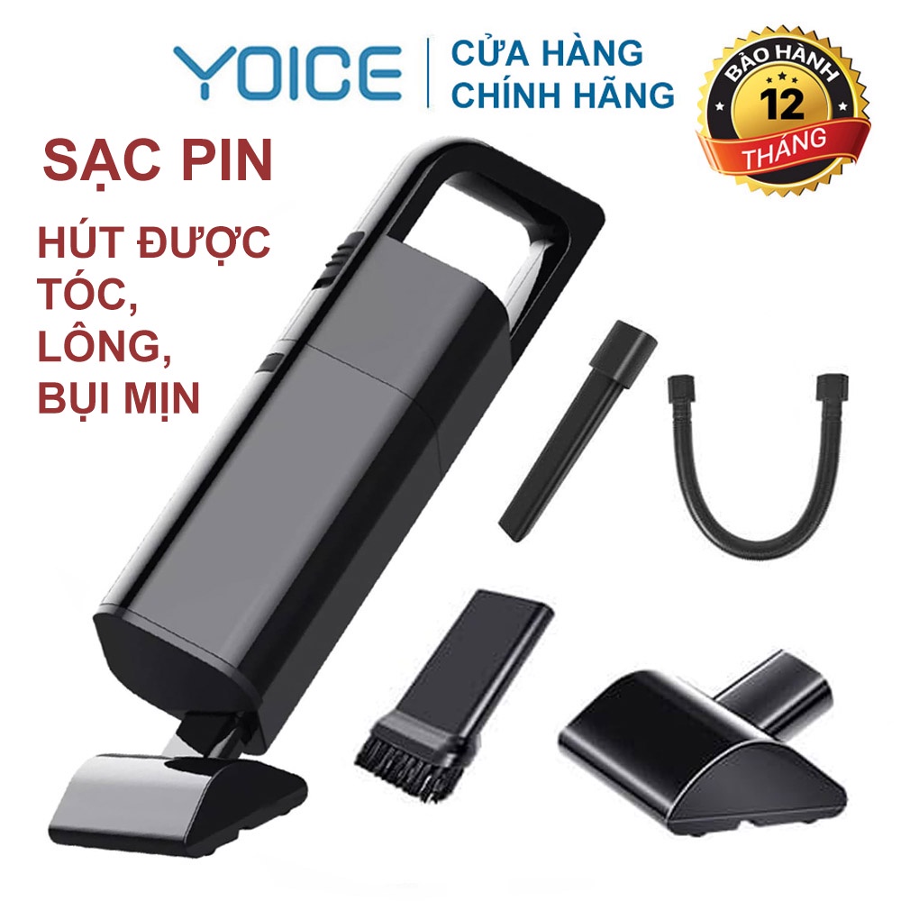 Máy hút bụi gia đình cầm tay không dây sạc pin Aikesi YOICE VUÔNG cao Cấp tiện lợi 120W AKS-8001C