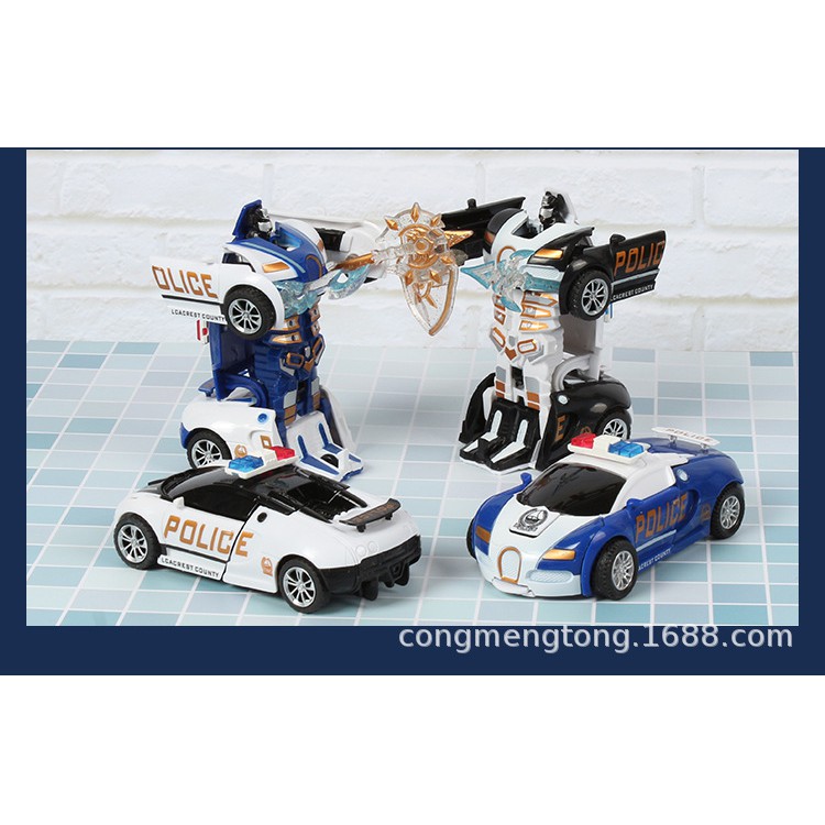 Bộ đồ chơi ô tô biến hình thành rô bốt robot cho bé , đồ chơi cho bé trai từ 2 đến 10 tuổi E94