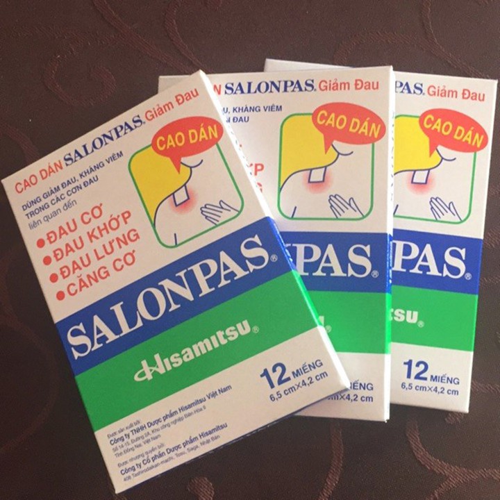 Cao Dán Salonpas Giảm Đau Kháng Viêm Trong Các Trường Hợp Đau Cổ Vai Gáy