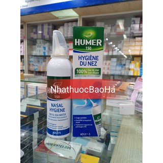 XỊT MUỐI BIỂN HUMER 150ml dành cho người lớn
