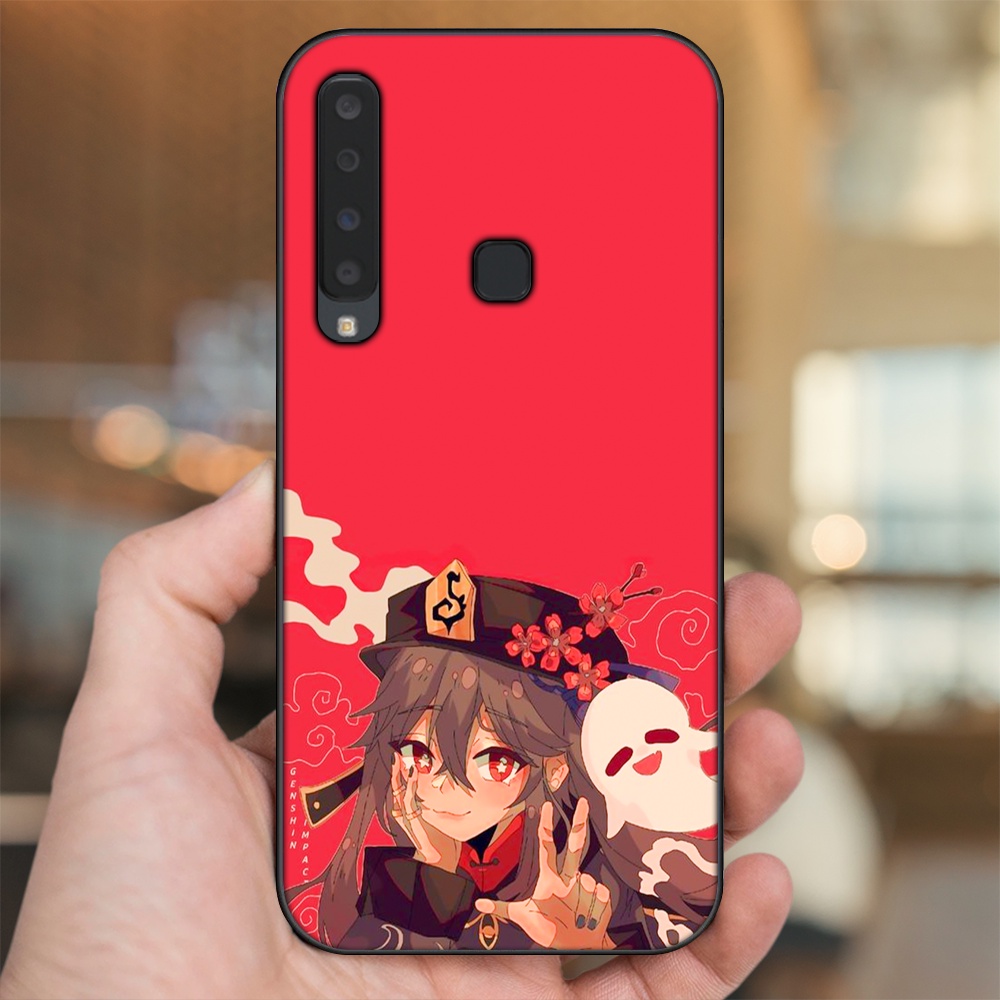 Ốp lưng Samsung A9 2018 viền đen in hình Hutao Genshin Impact