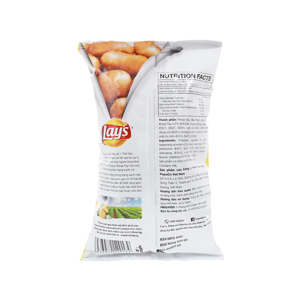 Bim Bim Khoai Tây/ Bim Bim Poca Lays Đủ Vị 35g/ 63g