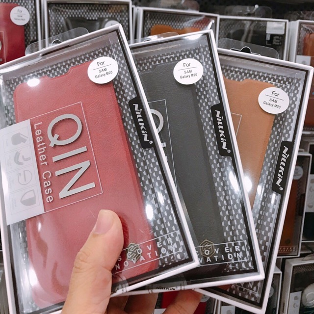 Bao Da Nillkin Qin Samsung M20