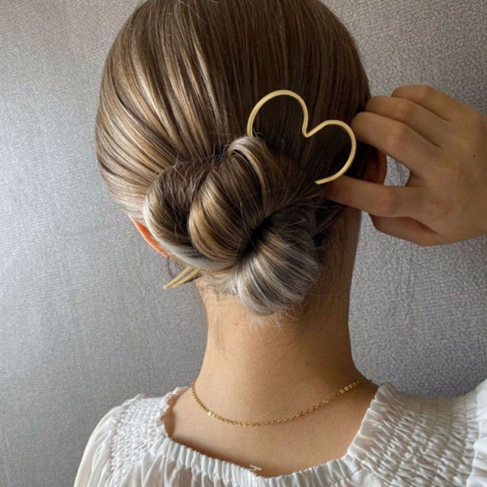 Trâm cài tóc hình ngôi sao/trái tim phong cách Hàn Quốc đơn giản cho nữ BACK2LIFE