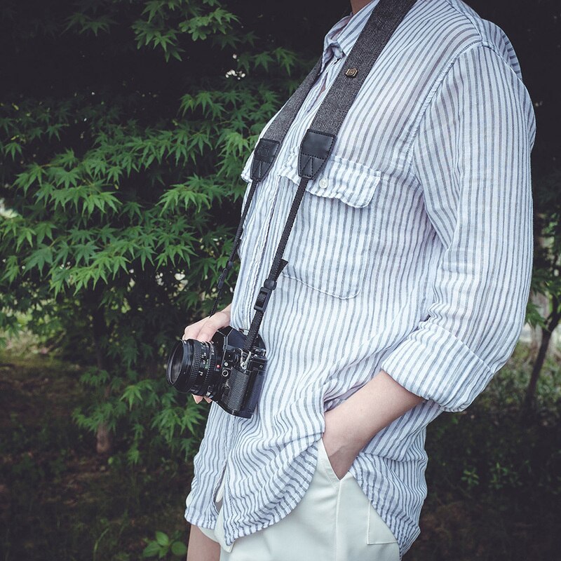 Dây đeo máy ảnh làm từ cotton 100% phong cách vintage cho Sony DSLR