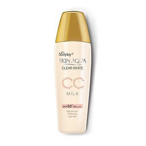 Sữa chống nắng tạo nền trắng mịn Sunplay Skin Aqua Clear White CC Milk 25g