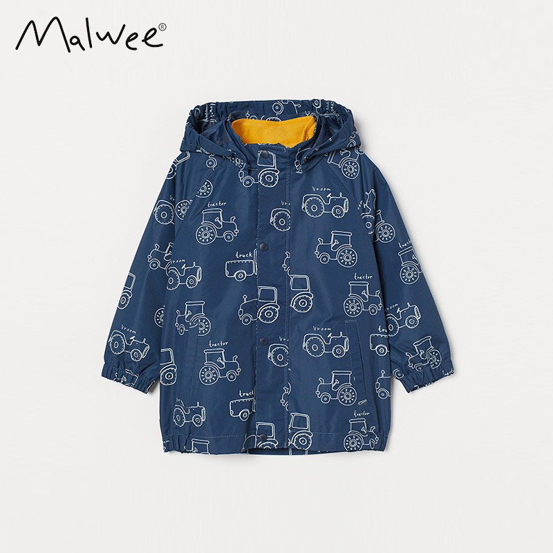 Áo gió Malwee xanh ô tô MW7116 cho bé trai 2-8 tuổi - Little Maven Official Store