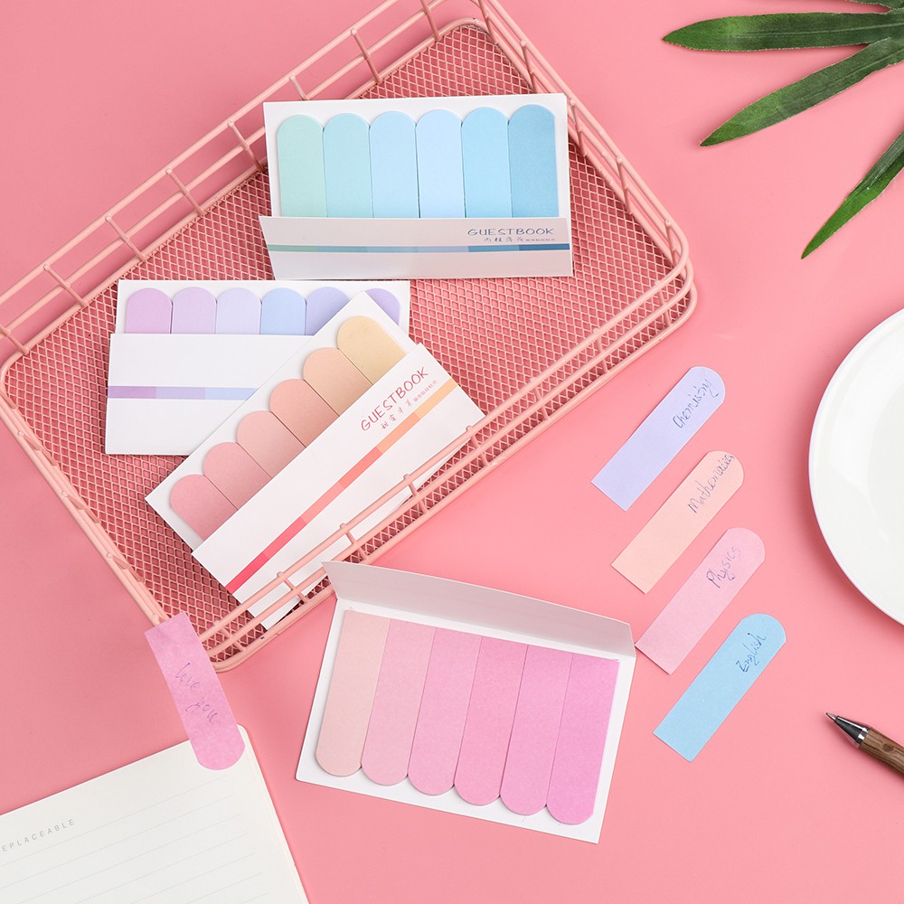 Set 120 Tờ Giấy Ghi Chú Nhiều Màu Sắc Dễ Thương Có Thể Thay Đổi Màu Sắc Tiện Dụng