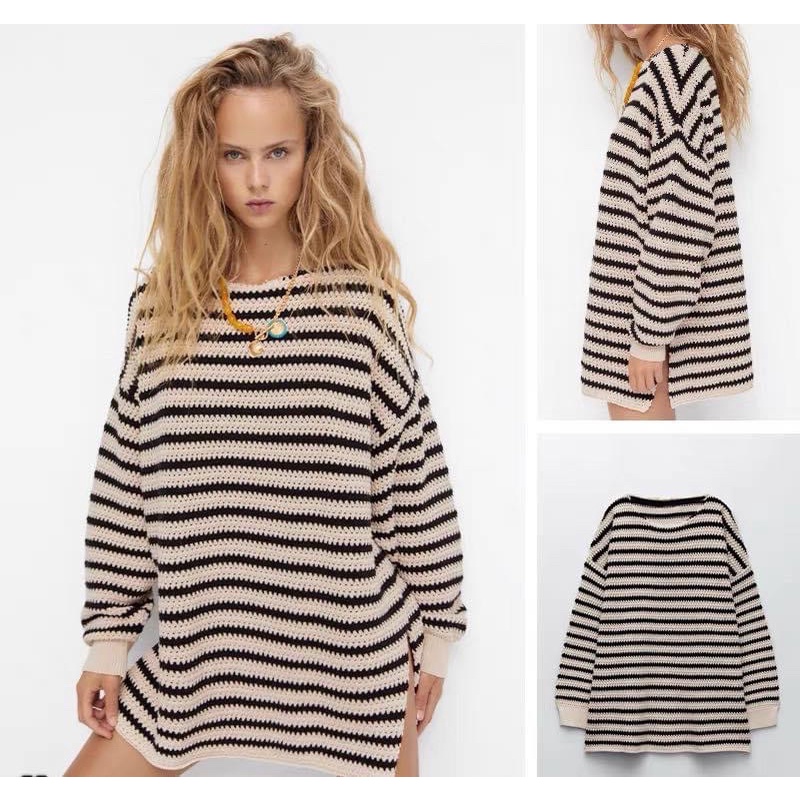 Áo len kẻ ZARA-ALISA | BigBuy360 - bigbuy360.vn