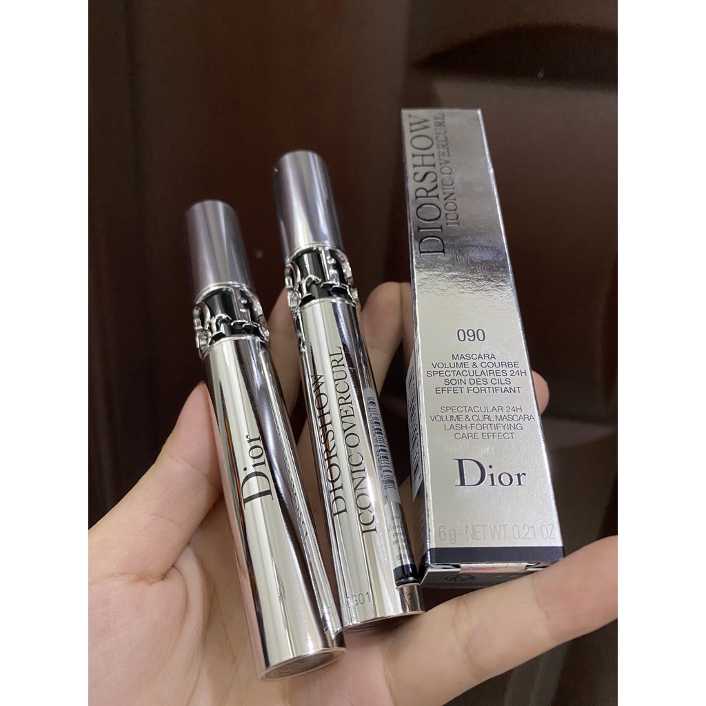 Mascara Dior Iconic Overcurl 090 Noir Black Dài Mi, Cong Và Bền Suốt 24H tg/hy