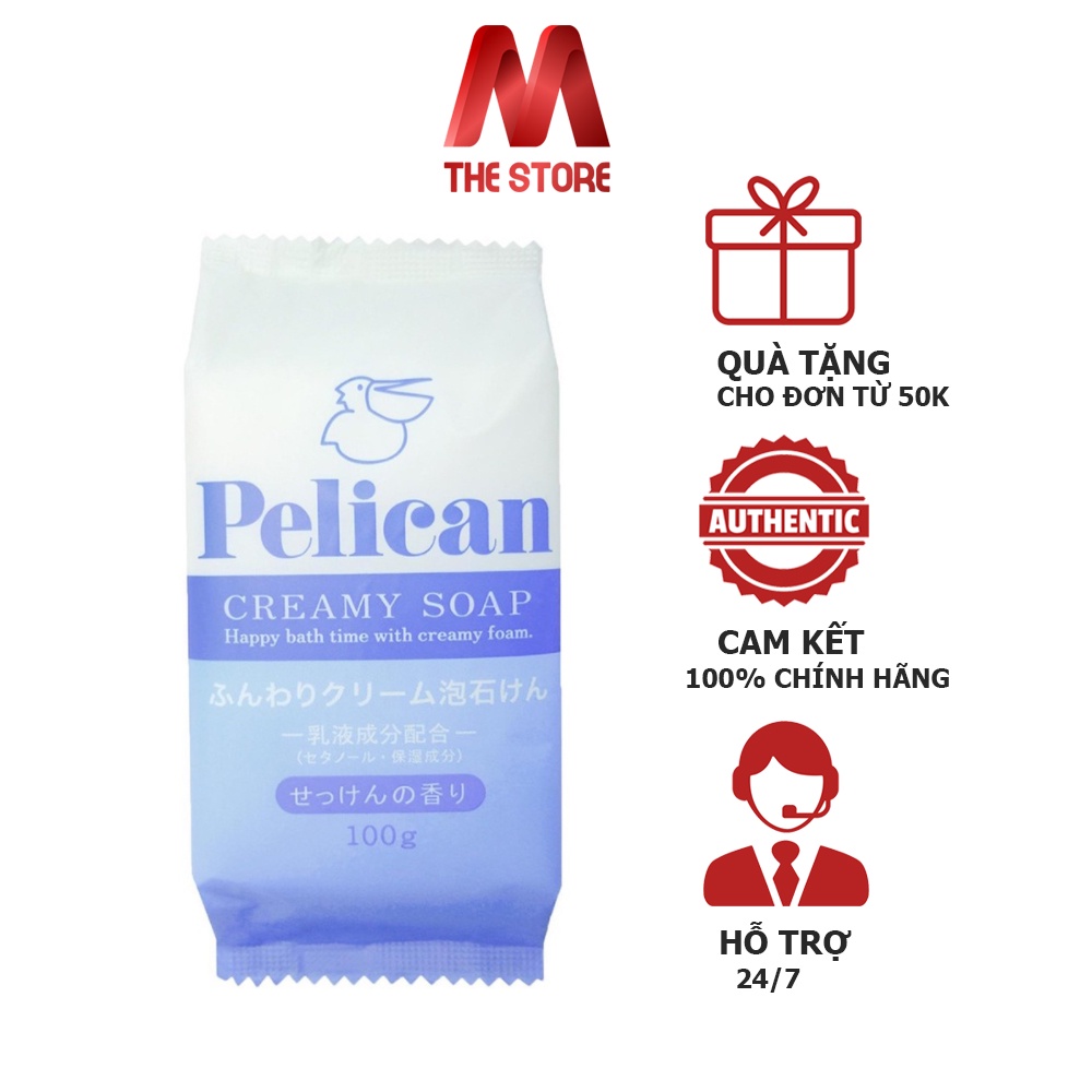 Xà phòng tắm Pelican chiết xuất dầu cọ 100g