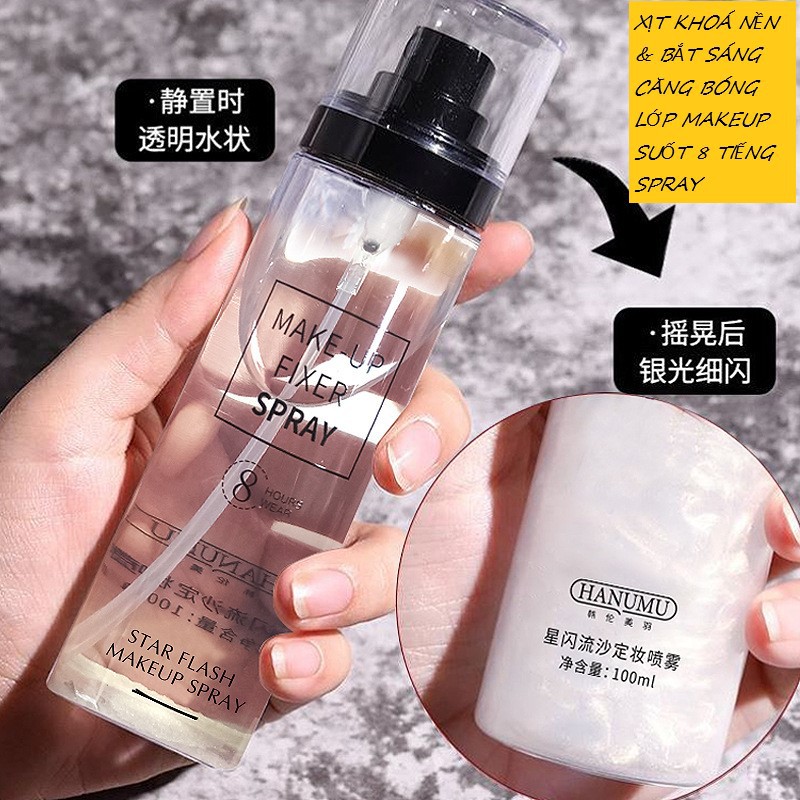 XỊT KHOÁ NỀN & BẮT SÁNG CĂNG BÓNG LỚP MAKEUP SUỐT 8 TIẾNG SPRAY | BigBuy360 - bigbuy360.vn
