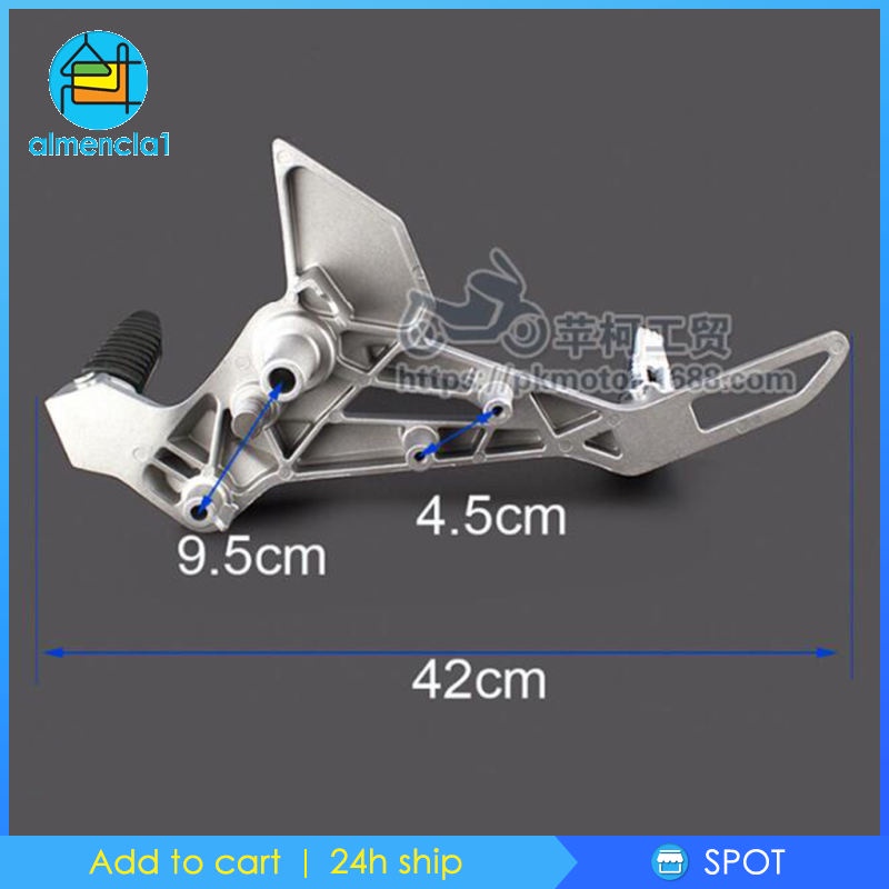 Set 2 gác chân trái phải cho xe Honda Grom MSX125 thiết kế độc đáo
