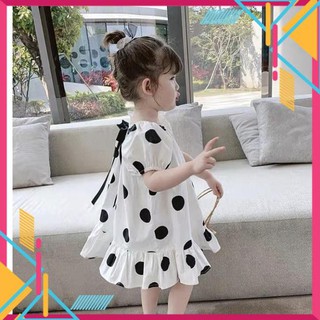 Váy chấm bi đuôi cá cho bé (ảnh thật)