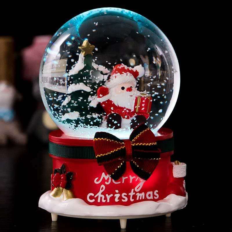 Quả cầu tuyết giáng sinh ông già noel