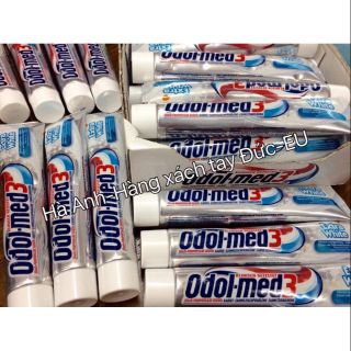 🇩🇪Kem đánh răng Odol med3 Extra White