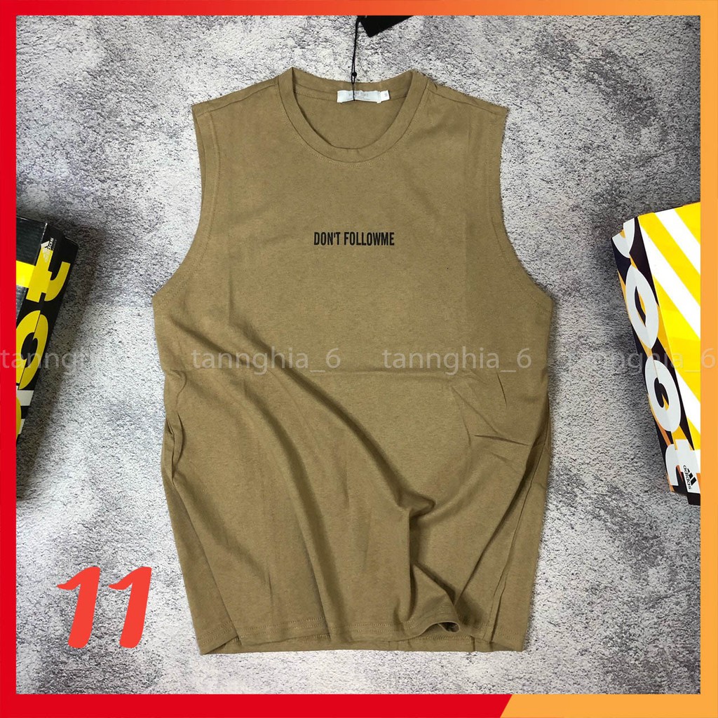 Áo tanktop layer dáng dài nam tập gym thể thao chất cotton có size 100KG SNTQ11