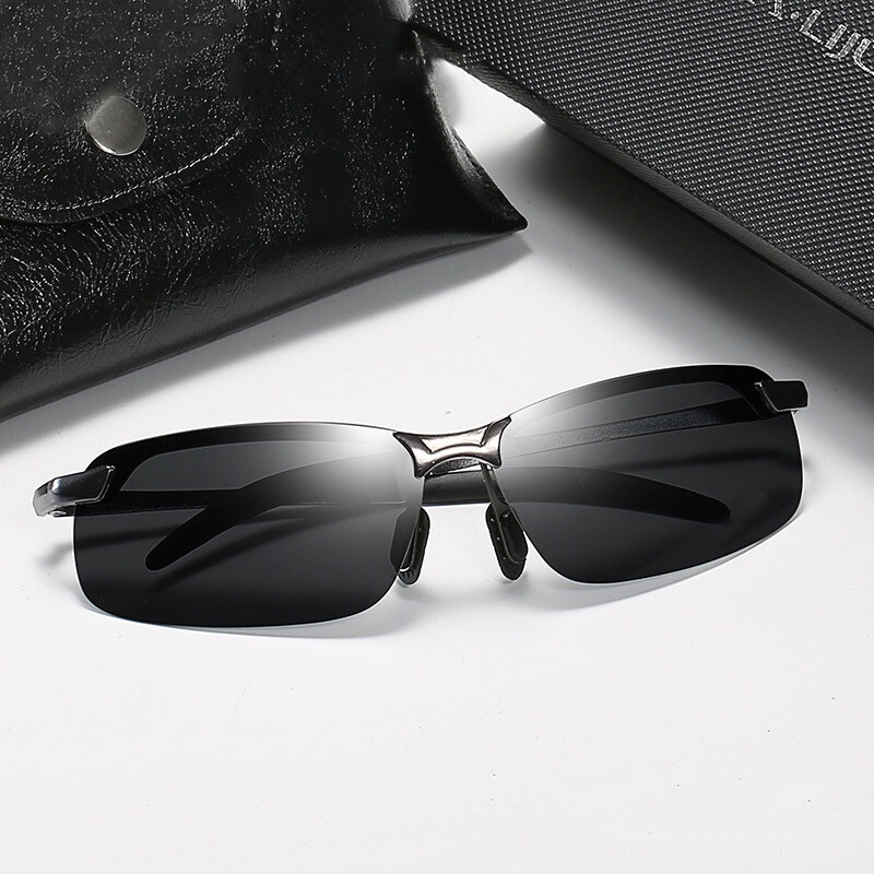 Kính Chống Nắng PTQ Gọng Kim Loại Tầm Nhìn Ban Đêm Phong Cách Thể Thao Thời Trang Cho Nam