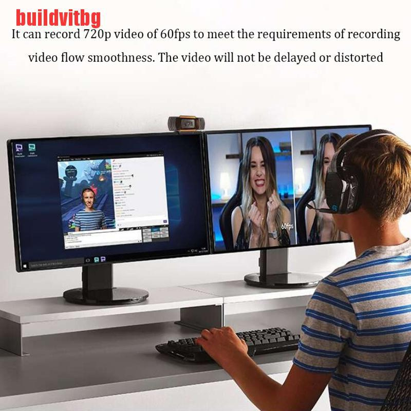 {buildvitbg}USB 2.0 hd webcam pc digital camera video recording with microphone rotatable GVQ