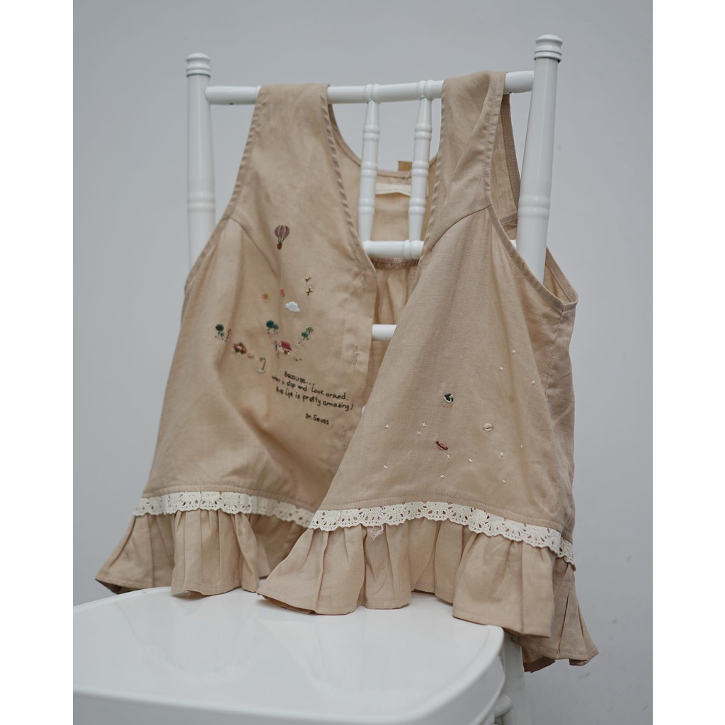 Áo gile cộc tay Moe - Ramé