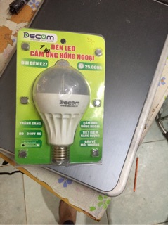 Bóng led cảm ứng hồng ngoại 7w