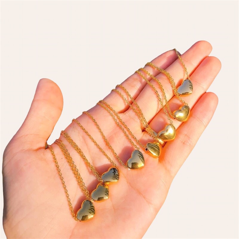 Dây chuyền titan nữ cam kết không đen không gỉ Kami