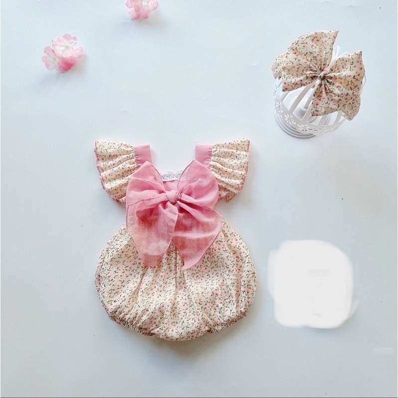 BOWTIE Body nơ hồng bé gái mã 47060